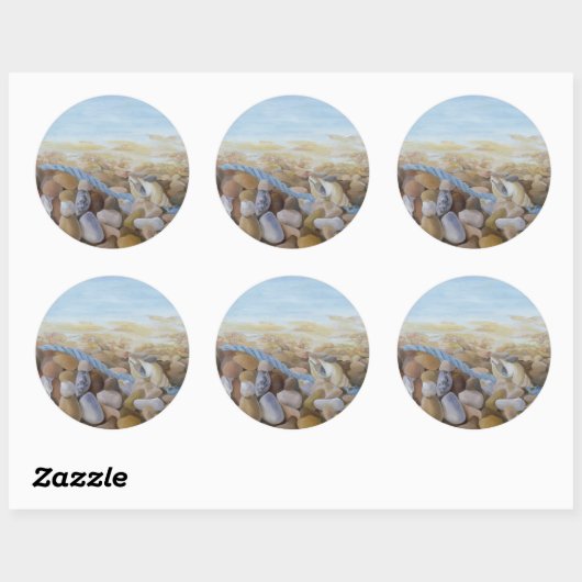 Zee Shore Ronde Sticker (Vel)