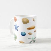 Zee Shore Sea Shells Koffiemok (Voorkant links)