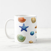Zee Shore Sea Shells Koffiemok (Links)