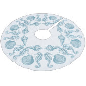 Zee Side Beach kerst Kerstboom Rok (Gekanteld)