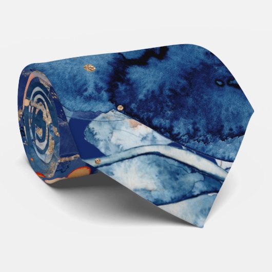 Zee sinaasappel goud voor de  stropdas (Opgerold)