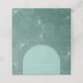 Zee slak Aqua Beach bruiloft Plaatskaartje (Buitenkant ongevouwen)