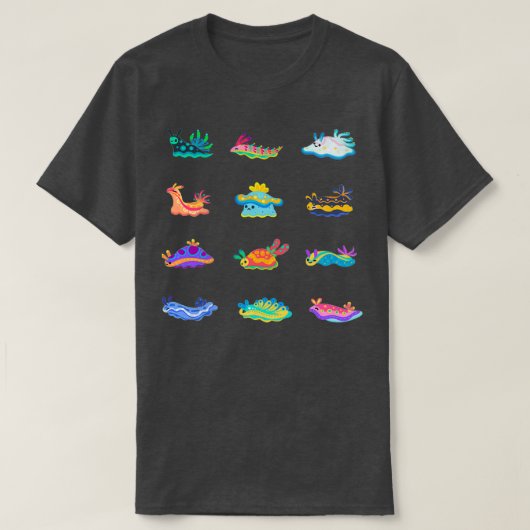 Zee slak zwart t-shirt (Design voorkant)