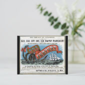 Zee Slang Clipper Zeilen Briefkaart (Staand voorkant)