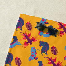 Zee Slugs en Nudibranch Beach Towel