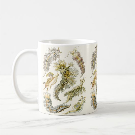  Zee Slugs en Slakken door Ernst Haeckel Koffiemok (Links)