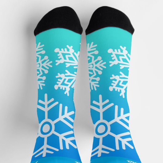 zee sneeuwvlokken sokken (Top)