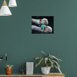 Zee snoeien Fotografisch otters Poster