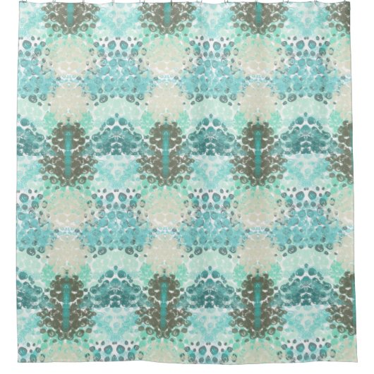 Zee spots badkamer douchegordijn (Voorkant)