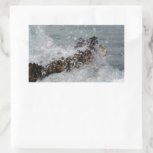 Zee Spray Rechthoekige Sticker (Tas)