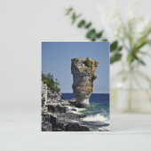 Zee stack, Flowerpot Island, Bruce Peninsula, Onta Briefkaart (Staand voorkant)