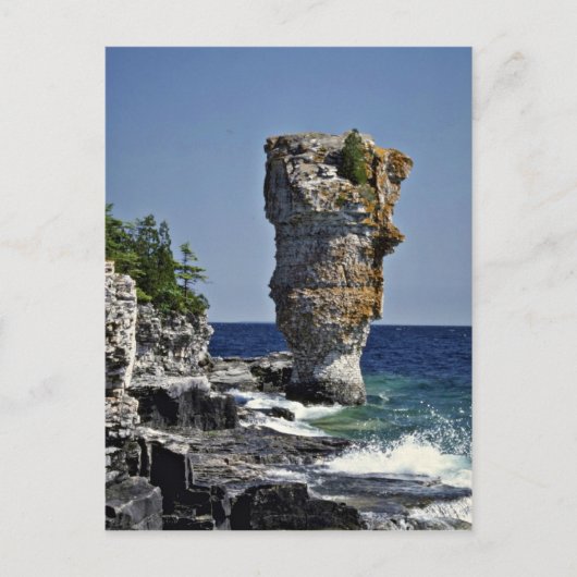 Zee stack, Flowerpot Island, Bruce Peninsula, Onta Briefkaart (Voorkant)