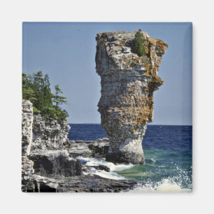 Zee stack, Flowerpot Island, Bruce Peninsula, Onta Magneet