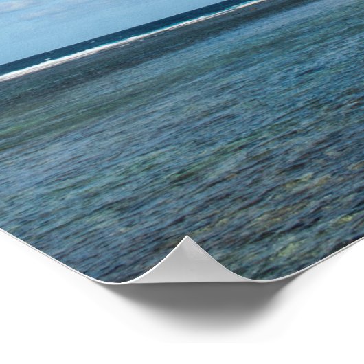 Zee Stack omringd door oceaan Poster (Hoek)