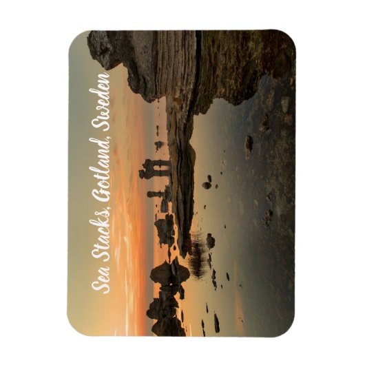 Zee Stacks Gotland Zweden gestileerd Magneet (Verticaal)