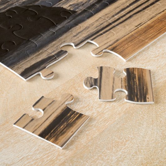 Zee stacks op het strand in Bandon, Oregon Legpuzzel (Zijkant)