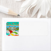 Zee Stadsretourlabel Isle Etiket (Insitu)