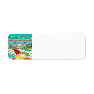 Zee Stadsretourlabel Isle Etiket