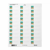 Zee Stadsretourlabel Isle Etiket (Full Sheet)