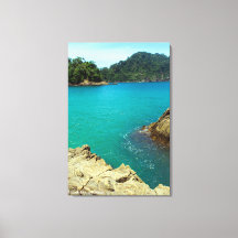 Zee Stapel Baai Landschap Reis Foto Indonesië