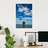 Zee stapel omringd door oceaan poster (Thuiskantoor)