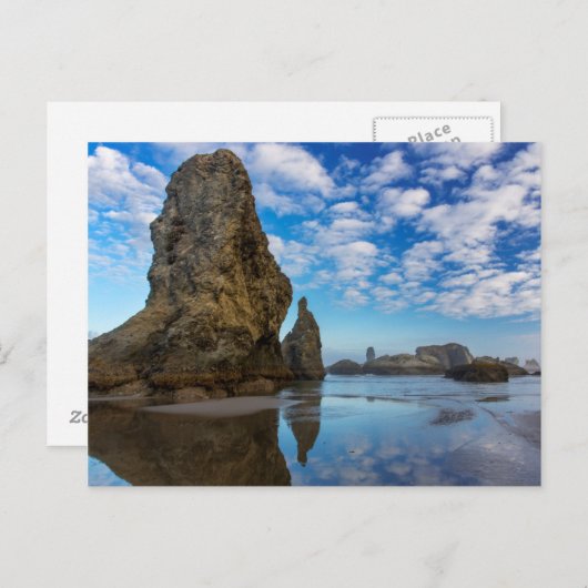 Zee stapelt zich op in de bloedband in Bandon, Ore Briefkaart (Voorkant / Achterkant)