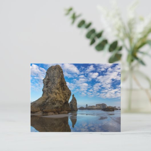 Zee stapelt zich op in de bloedband in Bandon, Ore Briefkaart (Staand voorkant)