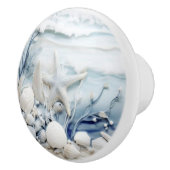 Zee Star en Shell 3D Coastal Keramische Knop (Rechts)