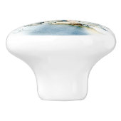 Zee Star en Shell Waterverf Coastal Keramische Knop (Zijkant)