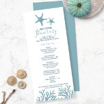 Zee Star Wedding Itinerary<br><div class="desc">Begin je vrijgezellenfeest met een plons met onze Bachelorette Party-uitnodigingen met een strandthema, perfect voor een onvergetelijk meisjesweekend of een spa-uitje. Met prachtige waterverf kunstwerken van zeesterren en koraal in serene tinten blauw, zetten deze uitnodigingen de toon voor een leuk en ontspannen bruidsfeestweekend. Gemaakt met een mix van elegante handgeschreven...</div>