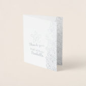 Zee Starfish Beach bruiloft metalic Dank u Folie Kaarten (Voorkant)