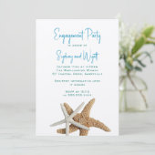 Zee Stars Aqua Blue Kaart (Staand voorkant)