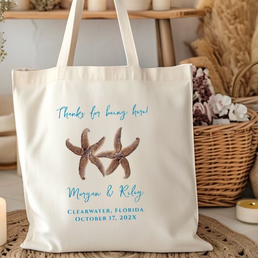 Zee Stars Couple Weddenschappen Bedankt gasten Tote Bag