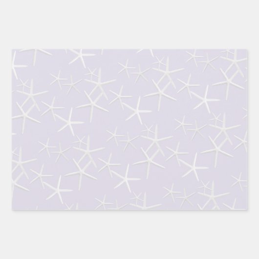 Zee stars Patroon Bleke kleuren ompakken Papier Inpakpapier Vel (Voorkant 3)