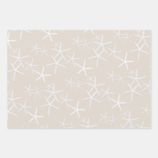 Zee stars Patroon Bleke kleuren ompakken Papier Inpakpapier Vel (Voorkant 2)