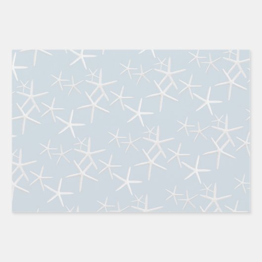 Zee stars Patroon Bleke kleuren ompakken Papier Inpakpapier Vel (Voorkant)