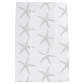 Zee Stars Weddenschap Welkom Roze bruine papiertas Medium Cadeauzakje (Achterkant)