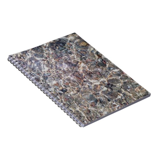 Zee steentjes Onderwater Foto Notitieboek (Rechterzijde)