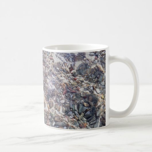 Zee Stenen in water Foto Klassieke witte Mok (Rechts)