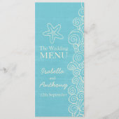 Zee ster blue & crèmediner menu (Voorkant)