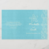 Zee ster en zwamblauw - trouwprogramma ' s voor cr (Voorkant)