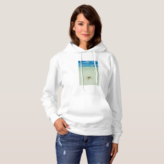 Zee ster in ondiep water, Palau Hoodie (Voorkant volledig)