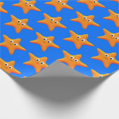 Zee Ster Sterren Patroon Cadeaupapier (Hoek)
