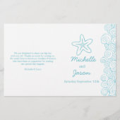 Zee ster & zwamblauw - wittrouwprogramma ' s (Voorkant)