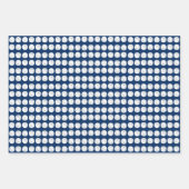 Zee sterren en goudmakreel donkerblauw inpakpapier vel (Voorkant 2)