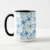 Zee sterren in blauw mok (Links)