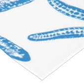 Zee sterren in blauw tafelkleed (Gekanteld)