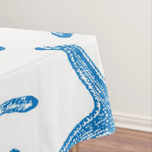 Zee sterren in blauw tafelkleed (Voorbeeld)