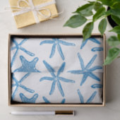 Zee sterren in blauw tissuepapier (Geschenk)