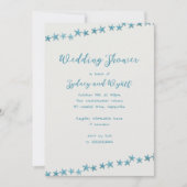 Zee Sterren Pre-bruiloft Douche Party Voor Paar Kaart (Voorkant)